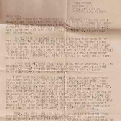 Letter from Charles Bonness to His Sister