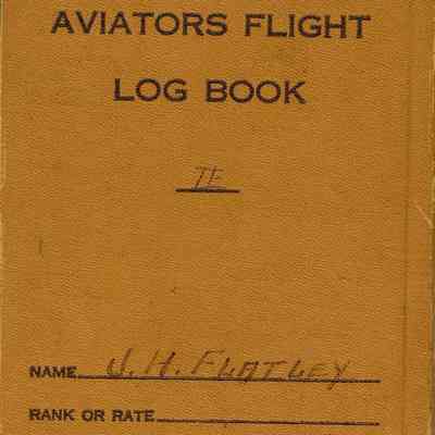 Aviators Flight Log Book (1932-1934) of James H. Flatley, Jr.