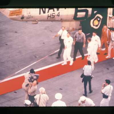 Apollo 8 Crewmembers Walk the Red Carpet