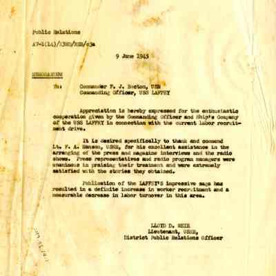 Memo of Appreciation