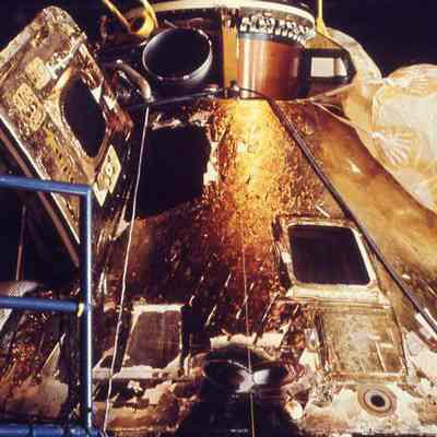 Apollo 8 Capsule in the Hangar Bay