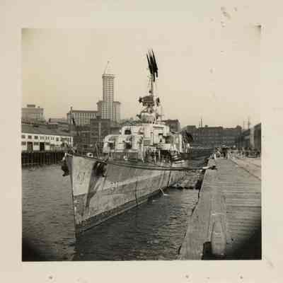 Set of USS Laffey Damage Photographs, Tacoma, Washington