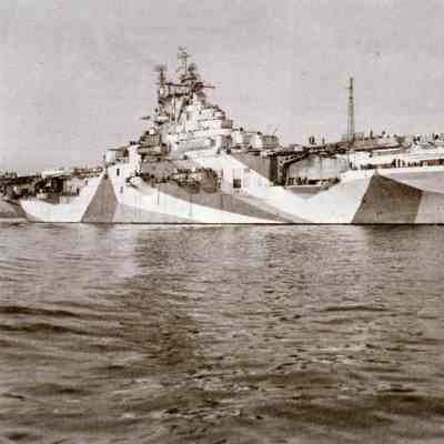 Starboard Bow View of the USS Yorktown (CV-10)