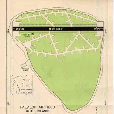 Maps of the Peleliu and Falalop Airfields