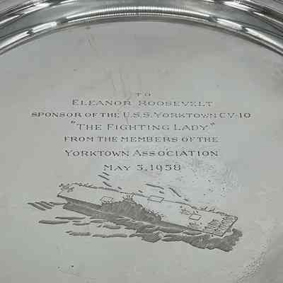 Commemorative Serving Tray of Eleanor Roosevelt