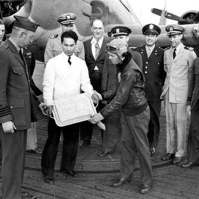 Celebrating the First Landing Aboard The USS Yorktown (CV-10)