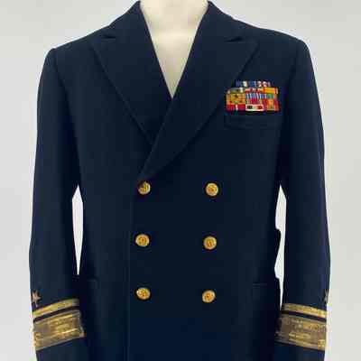 US Navy Dress Blue Jacket of Frederick Becton