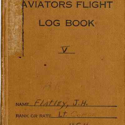 Aviators Flight Log Book (1939-1942) of James H. Flatley, Jr.
