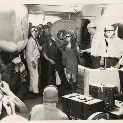 Ann-Margret Comes Aboard the USS Yorktown (CVS-10)