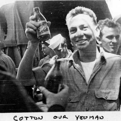 Members of the VF-1 Squadron Enjoying Beers