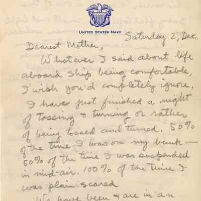 Gerald Hennesy Letter Dated Saturday, December 2, 1944