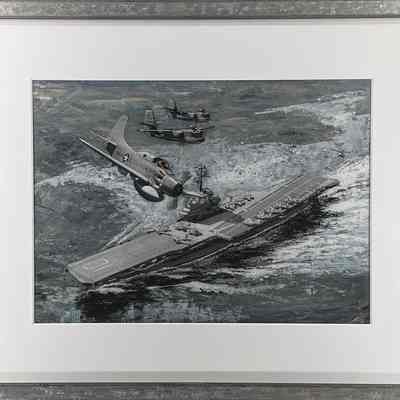 USS Yorktown (CVS-10) at Sea