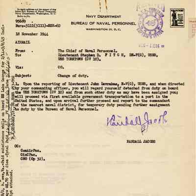 Change of Duty Orders