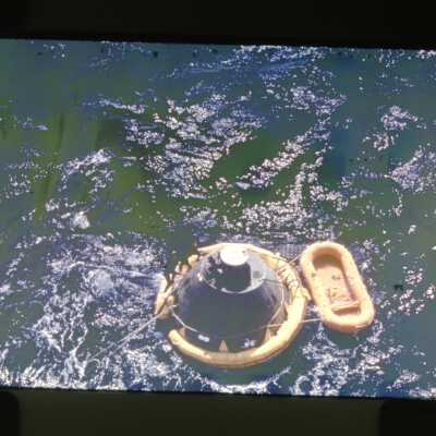 Apollo 8 Capsule at Sea