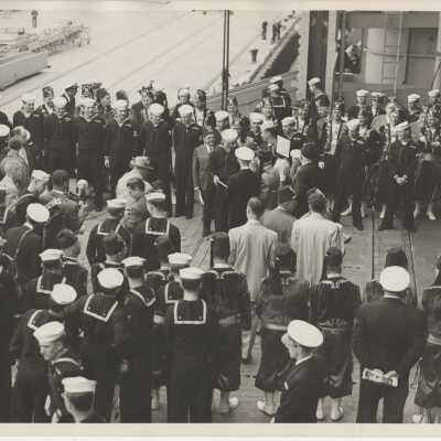 West Coast Shriners Come Onboard the USS Yorktown (CVA-10)