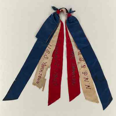 USS Yorktown (CV-10) Christening Ribbons