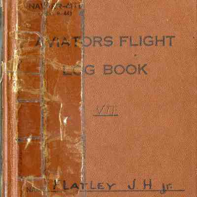 Aviators Flight Log Book (1948-1957) of James H. Flatley, Jr.