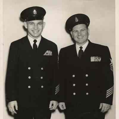 Samuel Wingrove with an Unidentified Officer