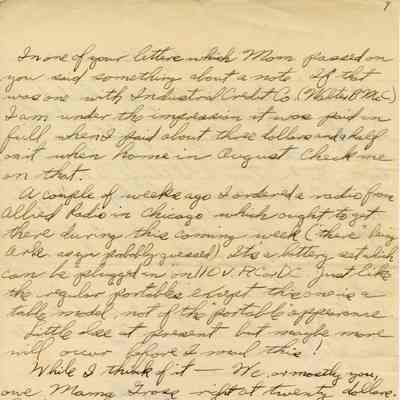 Letter From Elisha "Smokey" Stover to His Brother Dated November 23, 1941