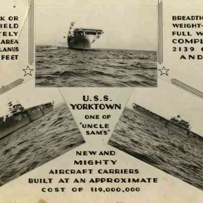 USS Yorktown (CV-5) Postcard