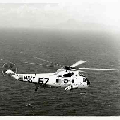 SH-3 Sea King Helicopter in Flight