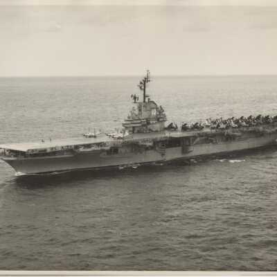 USS Yorktown (CVA-10) at Sea