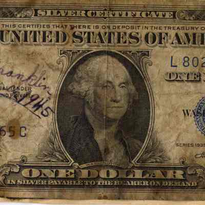 Burnt Dollar Found after the USS Franklin (CV-13) Disaster