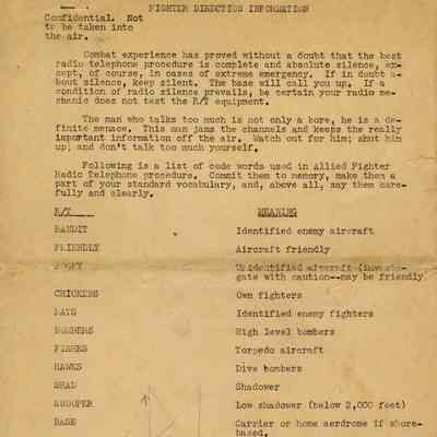 Fighter Direction Information