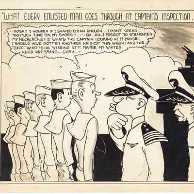"What Every Enlisted Man Goes Through at Captain's Inspection!"