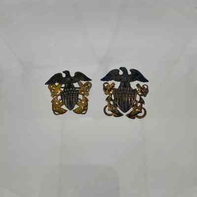 US Naval Officer Garrison Cap Insignia