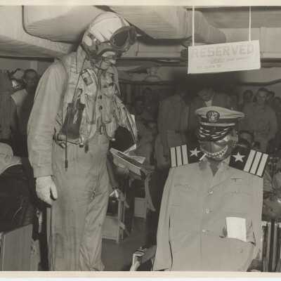 Attack Squadron Sixty-Five Letting Commander Thompson Know About His Promotion