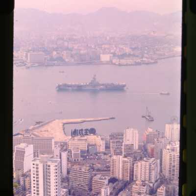 The USS Yorktown (CVS-10) Arrives in Honk Kong