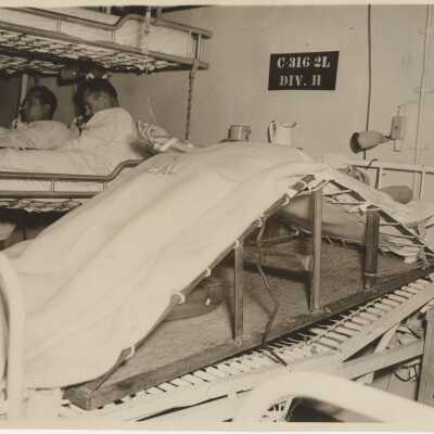 Richard Arnicar in Sickbay After an Airplane Accident