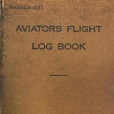 Aviators Flight Log Book of Gerald Hennesy (1944-1950)