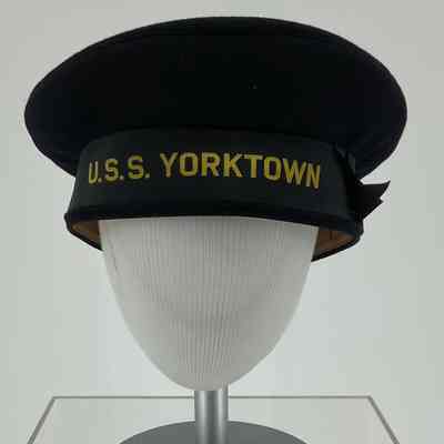 USS Yorktown Embroidered Flat Cap