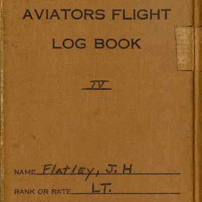 Aviators Flight Log Book (1936-1939) of James H. Flatley, Jr.