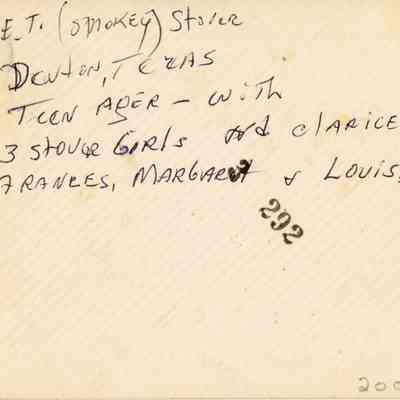 Reverse side of photograph.