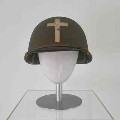 Battle Helmet of Father Joseph O'Callahan