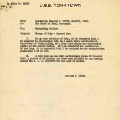 Request for Change of Duty