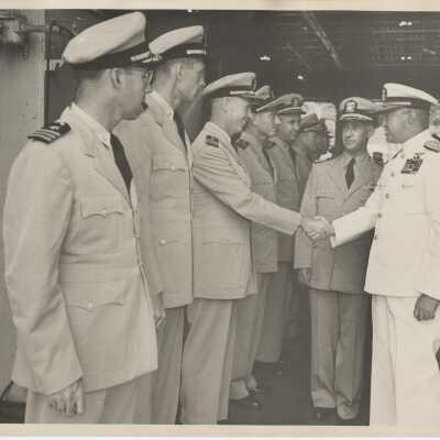 Joseph "Jocko" Clark Returns to the USS Yorktown (CVA-10)