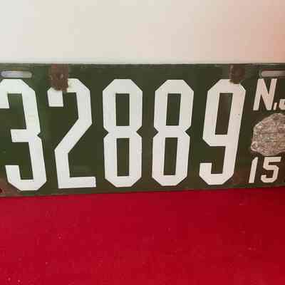 NJ License Plate