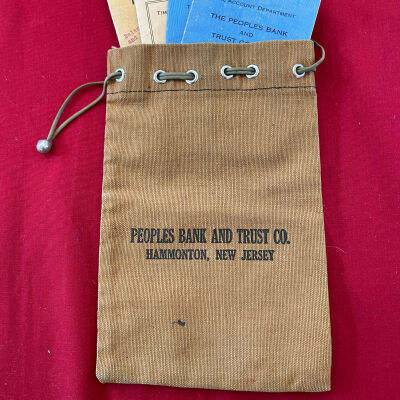 People’s Bank Pouch and Deposit Books