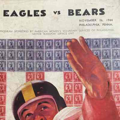 1944 Eagles vs Bears Program