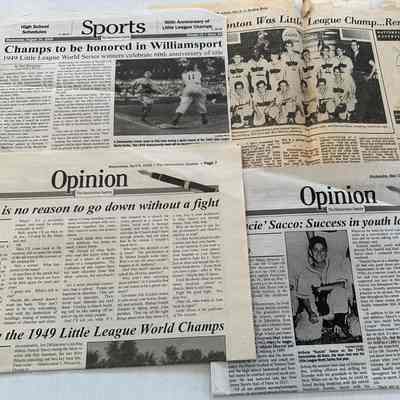 1949 Hammonton Little League News Clippings