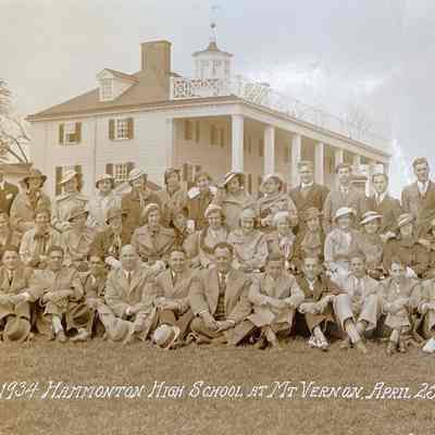 1934 HHS Class Trip to Mr. Vernon
