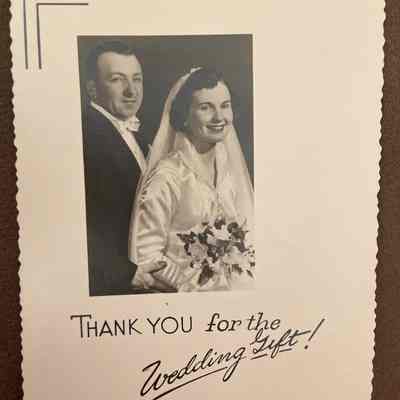 Wedding Picture Thank-you Note