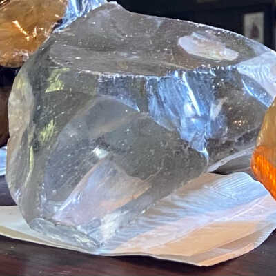 Clear Slag Glass