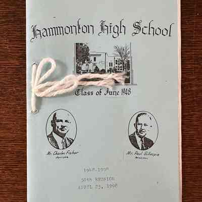 1948 HHS Class Reunion Prorgram