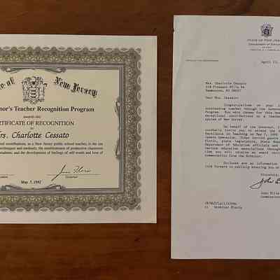 Governor’s Teaching Recognition