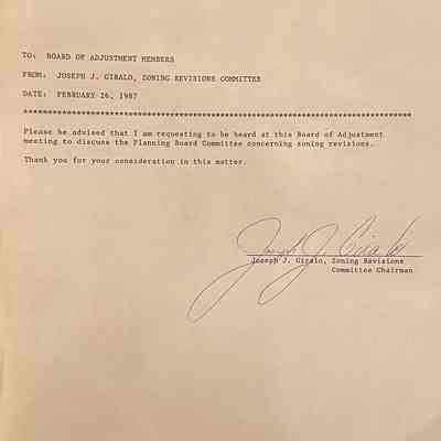 Memorandum - Joseph J. Girolo